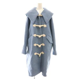 Opera coat パール ダッフルコート F ライトブルー
