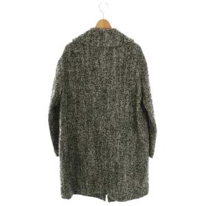 MACKINTOSH LONDON DURRIS ウールツイードコート 38 ブラック ホワイト