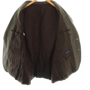 BURBERRY LONDON 千鳥格子柄ウール2B テーラードジャケット L グレー チャコール /ES OS