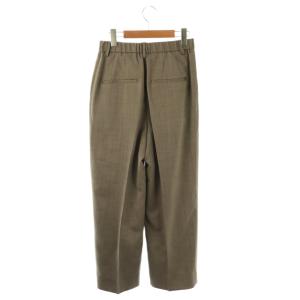 CHAOS ウール2タックスラックスパンツ ワイド センタープレス 36 グレージュ /CX OS