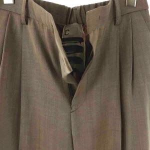 CHAOS ウール2タックスラックスパンツ ワイド センタープレス 36 グレージュ /CX OS