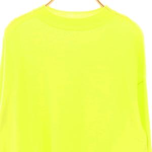 GALERIE VIE ウーステッドウール クルーネックプルオーバー ニット セーター 長袖 F ライトグリーン /HK OS