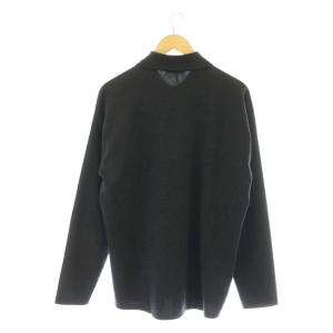 AURALEE HIGH TWIST WOOL KNIT SHIRTCARDIGAN 4 チャコール