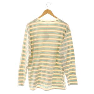 AURALEE GRADIENT STRIPE JERSEY L/S TEE 4