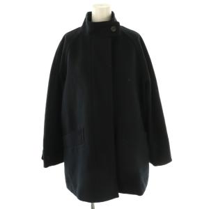 23AW SHETLAND MERINO WOOL コート 1 ブラック