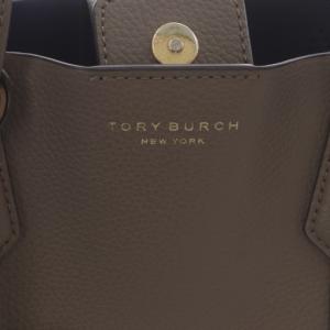 TORY BURCH ペリースモール トリプルコンパートメント トートバッグ 2WAY ダークブラウン