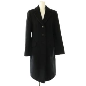 ウール ロングコート アウター 40 ブラック /HK OS