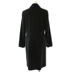 theory luxe カシミヤ ロングコート チェスター 38 黒 ブラック /AT OS