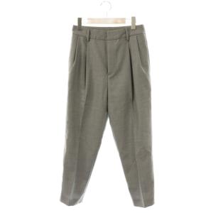 24SS VICTORIAN SURGE パンツ テーパード タック 36 グレー /HK OS