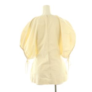 JIL SANDER コットンタイプライタープルオーバーブラウス 34 アイボリー /DO OS