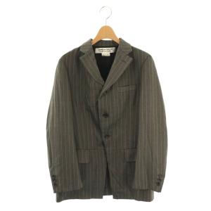 コムコム AD2023 テーラードジャケット S グレー ホワイト