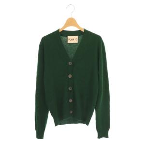 カシミヤ混 Vネックカーディガン ニット 36 ダークグリーン /ES OS