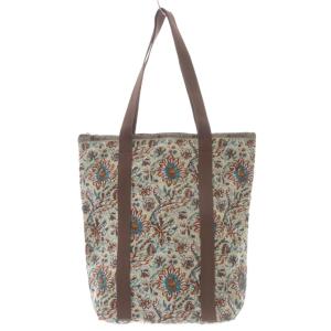 LesportSAC 花柄 トートバッグ ハンドバッグ 茶色 ブラウン /SR