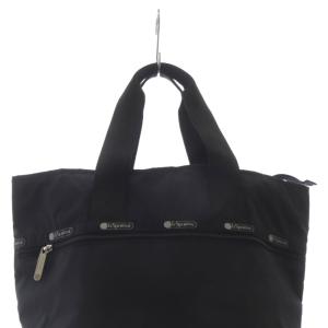 LesportSAC トートバッグ ハンドバッグ ロゴ 黒 ブラック /SR