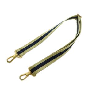 ボーダーストラップ ショルダーベルト ベージュ 紺 ネイビー /MI OS