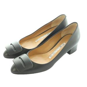 メトロ METRO アネッリフィッビア ANELLI FIBBIA パンプス 3.5cmヒール 34 黒