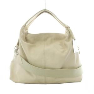 トートバッグ ショルダー レザー 2way アイボリー /RI OS