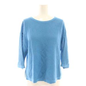 24AW カノコメッシュT プルオーバー ニット 38 ブルー /DF OS