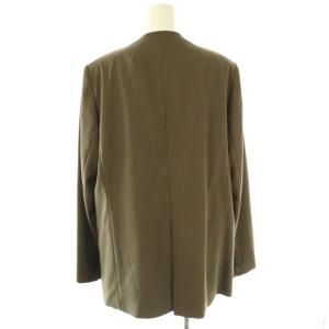 IENA 24SS ヘビージョーゼット ジャケット ノーカラー 36 カーキ /AT OS
