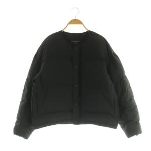 シームレスダウン ノーカラージャケット 36 ブラック /MY OS