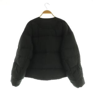 MACPHEE シームレスダウン ノーカラージャケット 36 ブラック /MY OS