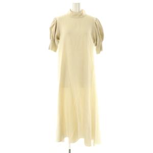 FLUFFY MACARON DRESS ワンピース S ベージュ /DO OS