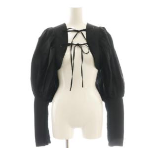 23SS VOLUME SLEEVE BOLERO ボレロ カーディガン F ブラック /DF OS