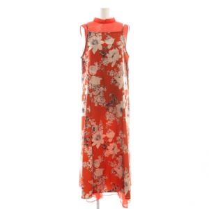 アメリ AMERI 2WAY FLOWER LAYERED SHEER DRESS ワンピース ロング