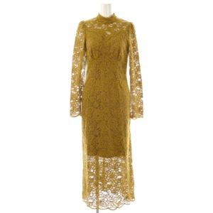 SLENDER LACE DRESS ワンピース S マスタード /DO OS