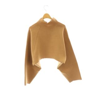 Ameri VINTAGE JACKET LIKE SHORT KNIT ニットジャケット F ブラウンベージュ /DO OS