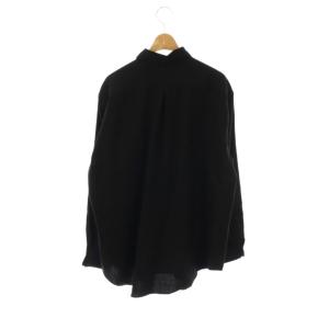 MARKAWARE MARK AWARE 24SS ORGANIC WOOL VIYELLA COMFORT FIT SHIRT シャツ 1 ブラック