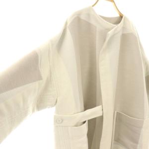 ISSEY MIYAKE A-POC ABLE エイポックエイブル ガウンコート 1 アイボリー  AT23FA003