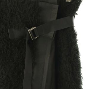 ISSEY MIYAKE ファー切替巻きパンツ 2 ブラック IM84FF510