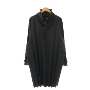 プリーツエッジコート ブラック HP53FA003