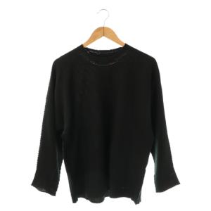 エイブル イッセイミヤケ AT21KK414 L/S ニット セーター 長袖 1 ブラック /ES OS