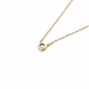 TIFFANY&Co. ネックレスバイザヤード シングルダイヤモンド K18YG 750YG イエローゴールド