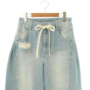 Grace Class 25SS ドロストウエストデニムパンツ ワイド 36 ライトブルー /HK OS SH