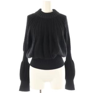 長袖ニット プルオーバー 1 ブラック