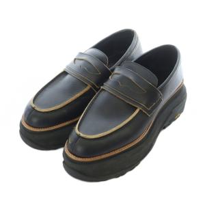 ダブルコインローファー 43 ブラック