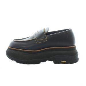 sacai ダブルコインローファー 43 ブラック