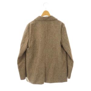 NATURAL BEAUTY BASIC ダブルブレストボクシージャケット テーラード M ブラウン /DF OS