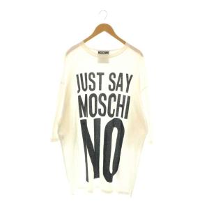クチュール COUTURE Just Say Moschino Tシャツ カットソー ロゴ XS ホワイト