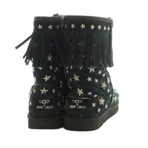 UGG australia × ジミーチュウ JIMMY CHOO ショートブーツ スターリット フリンジ スタッズ US7 24.0cm