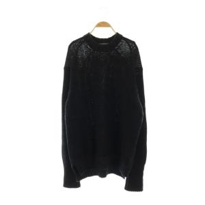 22AW 5G PLATING ニット プルオーバー 3 ブラック HE-K31-986