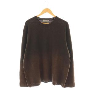 HE-K05-193 22AW 抜染加工グラデーション ウールニット 3 ブラウン