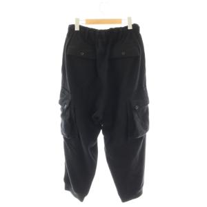 Ground Y 24AW MELTON CARGO PANTS 3 ブラック GO-P07-118