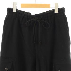 Ground Y 24AW MELTON CARGO PANTS 3 ブラック GO-P07-118
