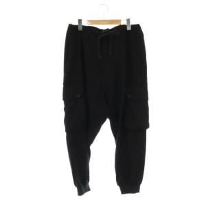 24AW ウールギャバジンリブカーゴパンツ 3 ブラック GO-P07-100