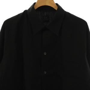 YOHJI YAMAMOTO COSTUME D'HOMME 21AW 4 DIMENSION CUTTING MOTION REGULAR COLLAR SHIRT