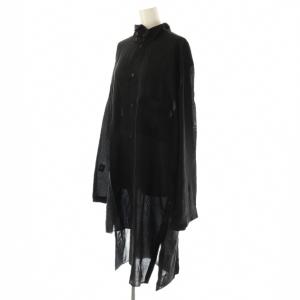 Yohji Yamamoto POUR HOMME 25SS 80 Modal Loan STAND COLLAR LONG BLOUSE  2